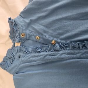 Tory Burch Short-sleeve Ruffled Tee. SZ XS